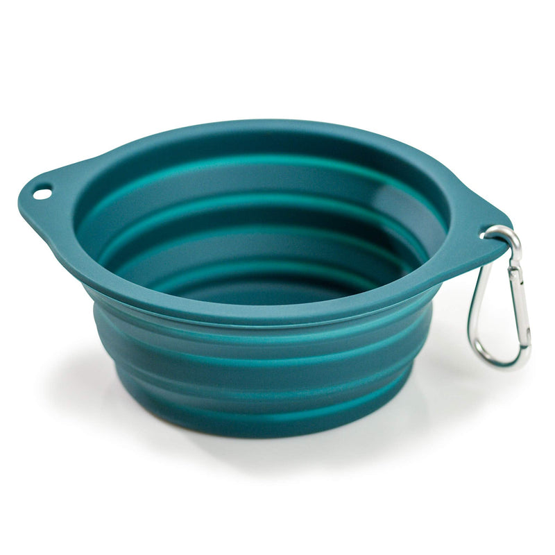 Ruff Products BarkBowl (800ml) - Collapsible Dog Bowl Dark Teal - BeesActive Australia