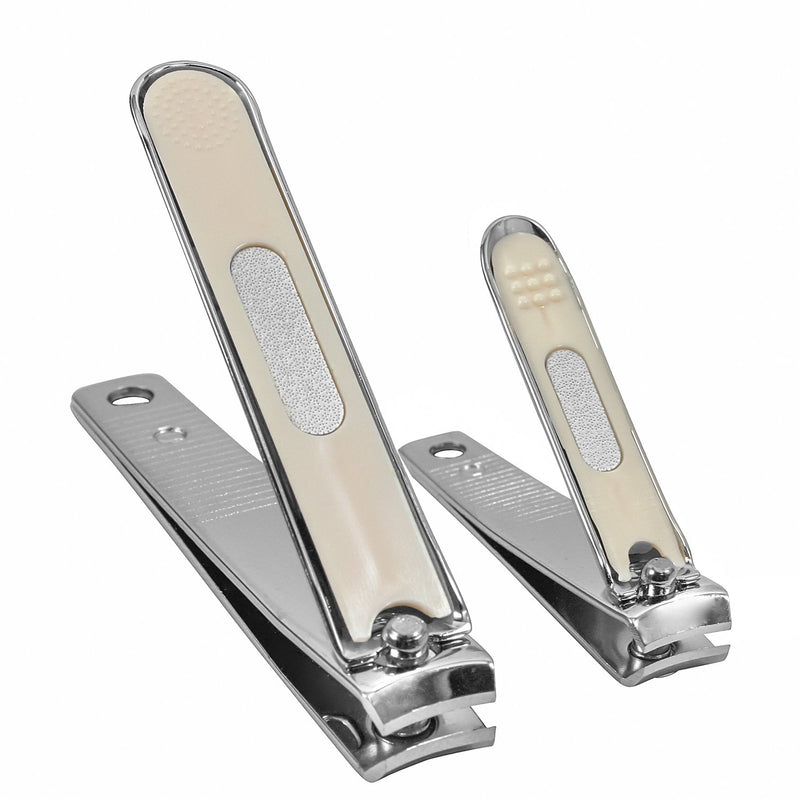 Redesigned and Improved MoxyCut FingerNail Clipper Set of 2 - Stainless Steel - Sharp Cut - BeesActive Australia