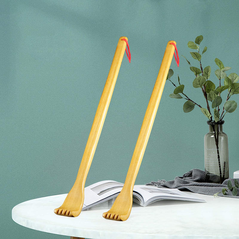 VEGCOO Wooden Back Scratchers, Manual Back Massager�Long Back Scratcher for Body Relaxation Relieving Discomforts Itching (1 PCS) 1 Pcs - BeesActive Australia