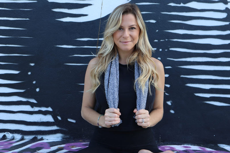 FACESOFT Activated Charcoal | Personal Yoga Sweat Towel: Naturally Infused | Detox Your Skin | Free of Harmful MicroFibers - BeesActive Australia