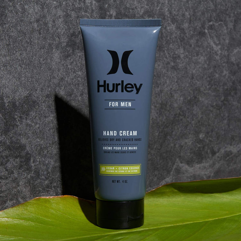 Hurley Men's Hand Cream - Lotion for Dry, Cracked Skin Relief, Size 4oz, Cedar and Citron 4 Ounce - BeesActive Australia