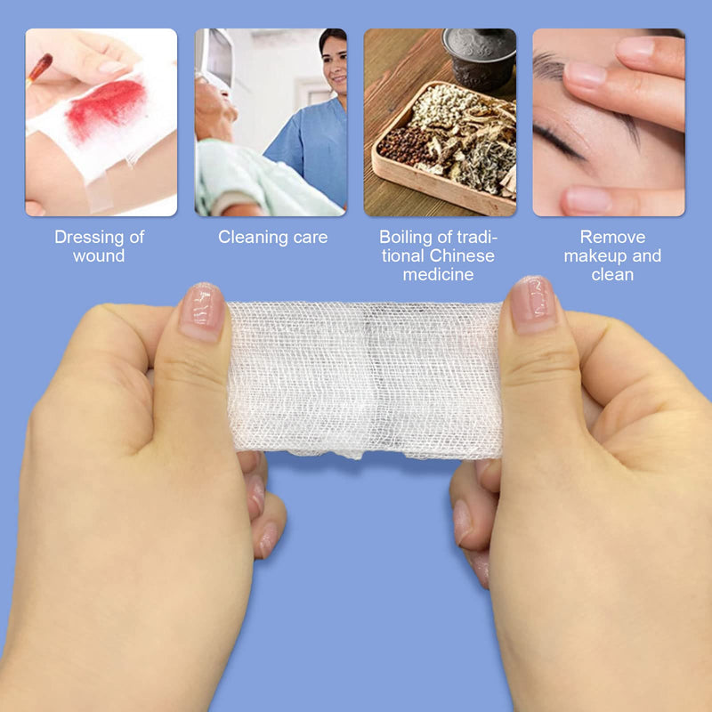TSHAOUN 60 Pieces Sterile Gauze Swabs Cotton Gauzes Non Stick Gauze Wipe Pads Skin Care Dressing Pads (60 Pieces) - BeesActive Australia