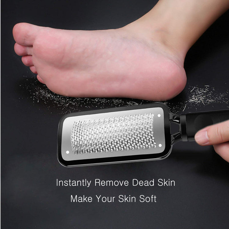 Foot File Colossal Foot Rasp and Callus Remover, Professional Foot Care Pedicure Metal Surface Tool to Remove Hard Skin, Can be Used on Both Wet and Dry Feet, Surgical Grade Stainless Steel File - BeesActive Australia
