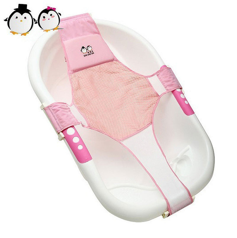 Itian Newborn Baby Infant Bath Seat Support Net Bathtub Sling Shower Mesh Bathing Cradle Seat Support Sling for Tub (Pink) Pink - BeesActive Australia