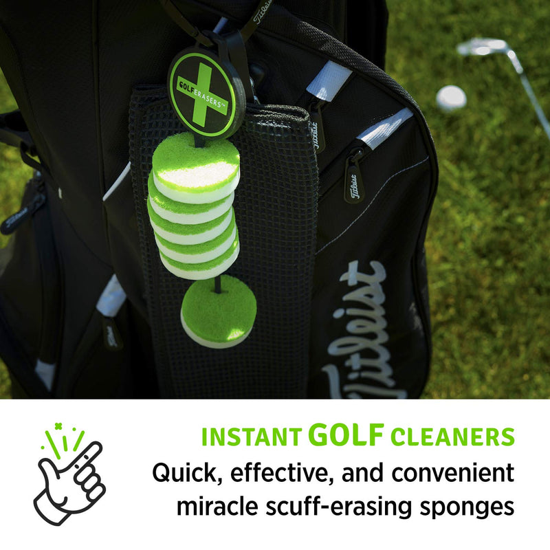 GolfERASERS Instant Golf Eraser, Premium Dual-Sided Sponge for Cleaning Clubs, Shoes & Golf Balls 6 Pack - BeesActive Australia