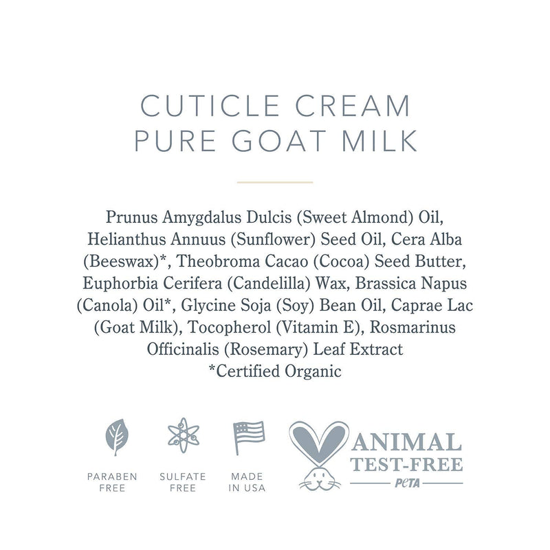 Beekman 1802 - Cuticle Cream - Pure Goat Milk - Fragrance-Free Hydrating Cream for Dry, Cracked Cuticles - Cruelty-Free Bodycare (0.3 oz) - BeesActive Australia