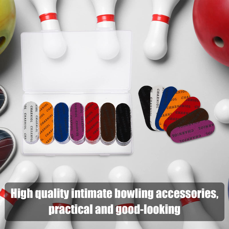 Charniol 140 Pieces Protective Performance Tape Bowling Tape Bowling Accessories for Men Bowling Thumb Tape Bowling Finger Tape with Plastic Storage Box for Sport Supplies - BeesActive Australia