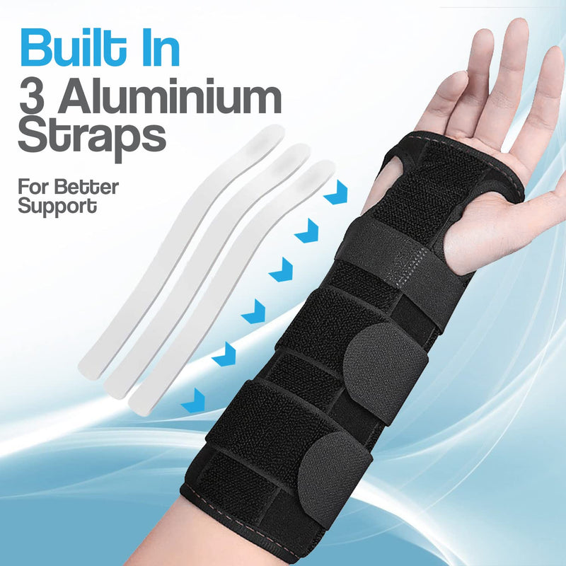 Hotcakes Wrist Hand Support Brace Splint - Adjustable Compression, Pain Relief, and Stability - Ideal for Carpal Tunnel, Arthritis, and Sports Injuries - Universal Fit for Men and Women (Pair, 2 PCS) Pair - BeesActive Australia
