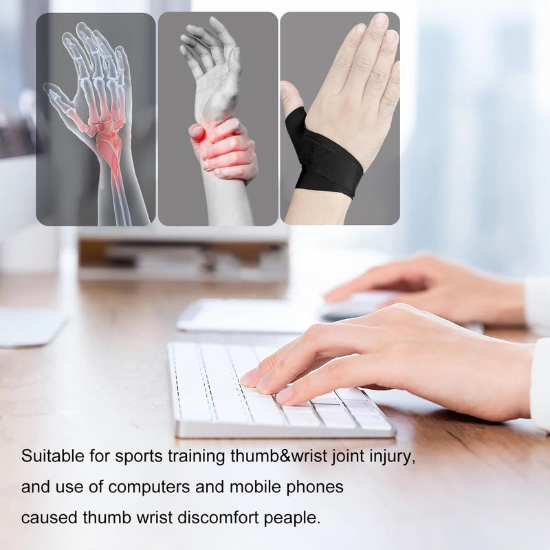 YUNYILAN Ultra Thin Wrist Brace and Thumb Arthritis Compression Strap Adjustable Sport Carpal Tunnel Support for Men and Women, Comfortable Carpal Tunnel for Thumb Wrist Relieve Pain (Left) Left - BeesActive Australia