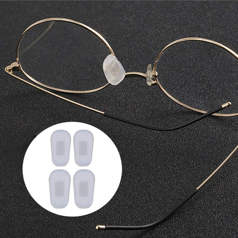 6Wcveuebuc 10 Pairs Push-in Eyeglass Nose Pads Soft Silicone Air Cushion Glasses Replacement Nosepad Anti-Slip Nose Bridge Pads Kit - BeesActive Australia