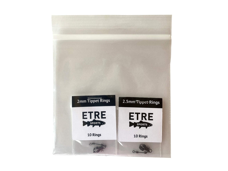 ETRE Sports Tippet Ring Set of 10 Each. 2mm and 2.5mm - BeesActive Australia