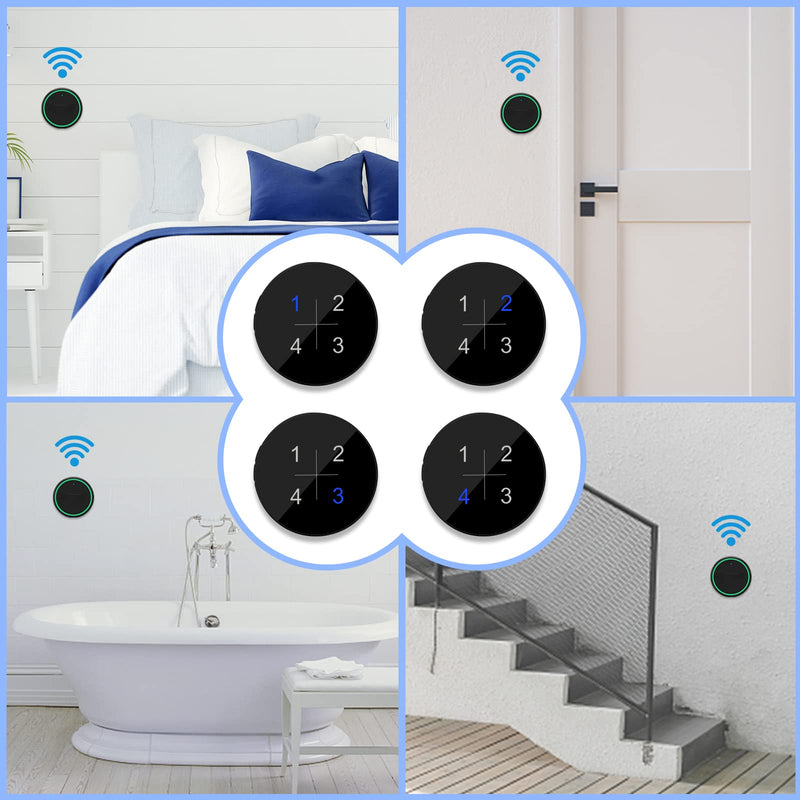HUWOO Dog Door Bell for Potty Training Waterproof Smart Wireless Doggie Doorbell for Dog Puppy Training Sliding Door/Go Outside - BeesActive Australia