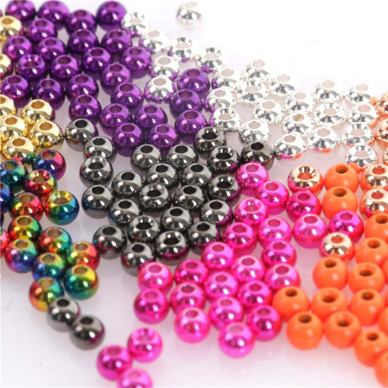 M MAXIMUMCATCH Maxcatch 100PC/LOT Tungsten Fly Tying Beads Head for Nymph Fishing Materials 10 Colors Black Nickel 2.0mm(5/64'') --100PCS - BeesActive Australia