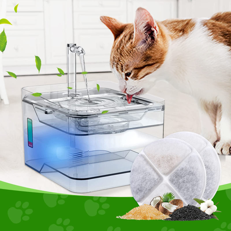 MyfatBOSS Cat Fountain Filters, 8 Pack Cat Filters for Water Fountain, Cat Water Fountain Filter Replacement, Pet Fountain Filter Replacement Fit for petnf 101 oz/ 3 Liter Pet Water Fountain - BeesActive Australia