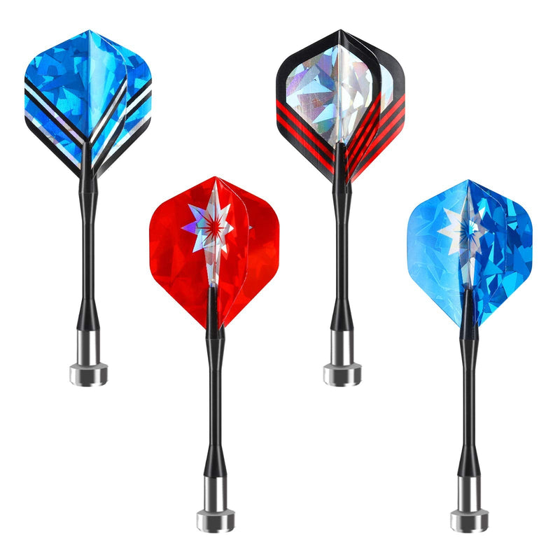 Accmor 12pcs Magnetic Darts, Replacement Dart Game Safety Plastic Darts, Magnetic Darts for Dartboard Blue Red-Shiny - BeesActive Australia