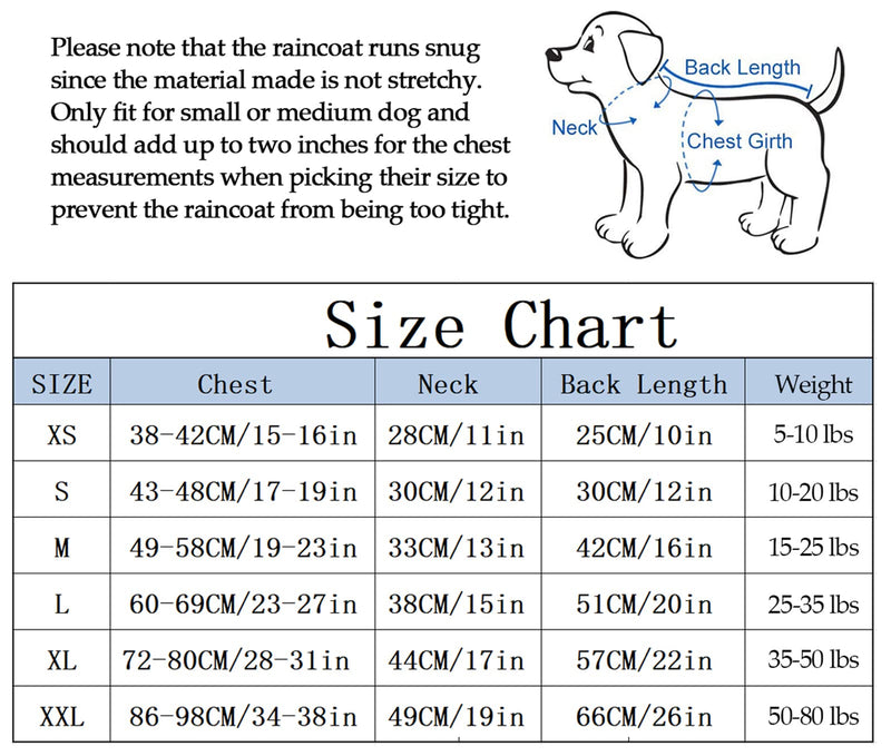 Morezi Dog Zip Up Dog Raincoat with Reflective Buttons, Rain/Water Resistant, Adjustable Drawstring, Removable Hood, Stylish Premium Dog Raincoats - Size XS to XXL Available Medium(Chest: 19"-23") Yellow - BeesActive Australia