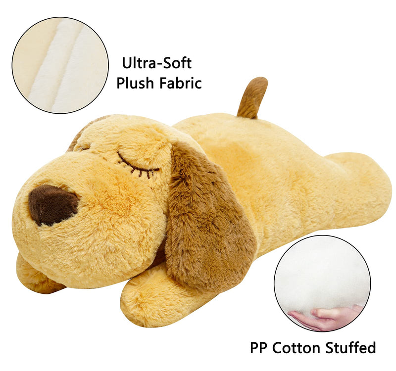 HonourHope Dog Heartbeat Toy for Anxiety Relief, Dog Soft Plush Toy Pet Calming Puppy Behavioral Training Aid Toy Pet Companion Pillow for Puppy Dog Cat Kitty Pets Heartbeat Dog - BeesActive Australia