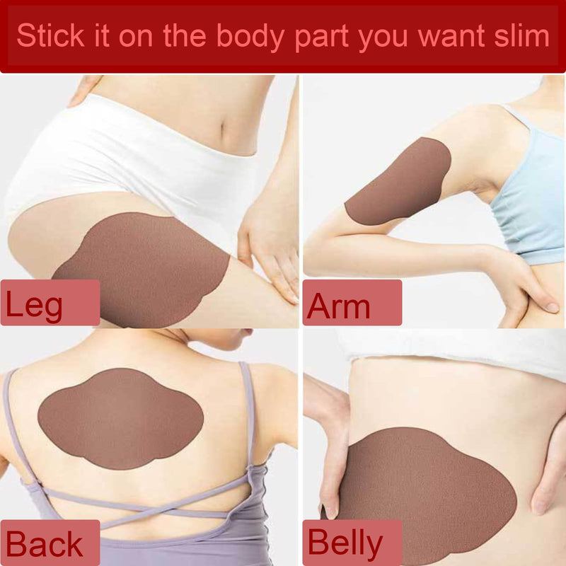 Weight Loss Patches, Natural Detox Heating Slim Patch, 30PCS Effective Slimming Patch for Fat Burning and Appetite Suppression, Body Shaping, Beer Belly, Bucket Waist, Anti-Cellulite Brown - BeesActive Australia