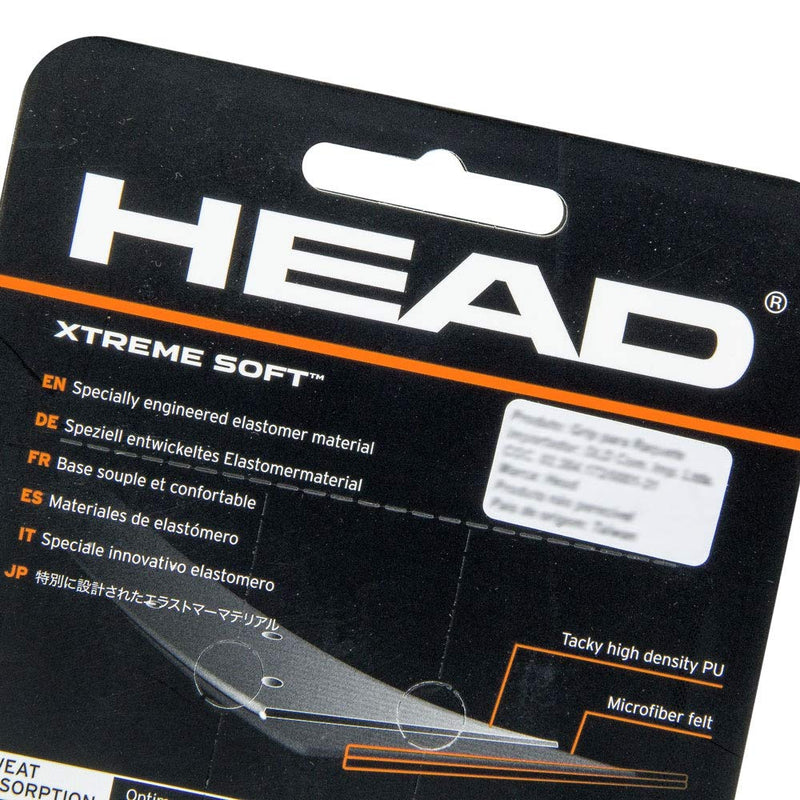 HEAD Xtreme Soft Racquet Overgrip - Tennis Racket Grip Tape - 3-Pack, Black - BeesActive Australia