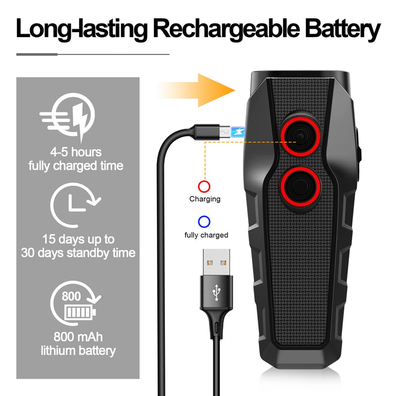 TOKEGO Dog Barking Control Devices, Dual Sensor Ultrasonic Dog Barking Deterrent 3 Frequency Dog Trainer Anti Barking Device with LED Flashlight, 16.4 ft Range Safe for Human and Dog, Rechargeable - BeesActive Australia