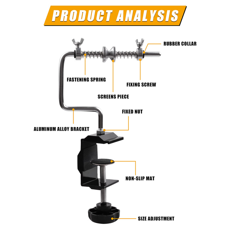 JOGFFDE Fishing Line Spooler Protable Fishing Line Winder Spooler Adjustable Spinning Reel Spool Spooling Station System Multifunctional Stable Spooler Machine Fishing Accessories, Home, Boats - BeesActive Australia