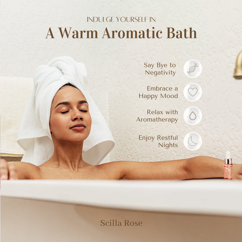 Scilla Rose Inner Peace-Pure Essential Oil Blend 10ml Total De-Stress Aromatherapy Diffuser Oil - 100% Natural and Organic with Lavender, Patchouli, Ylang-Ylang, Sandalwood Oils ‎the Inner Peace Oil(10ml) - BeesActive Australia