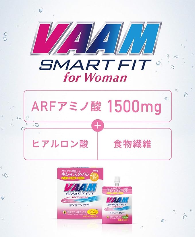 VAAM Meiji VAAM Smart Fit for Woman Jelly, Kiwi Flavor, 6.3 oz (180 g) x 6 Packs - BeesActive Australia