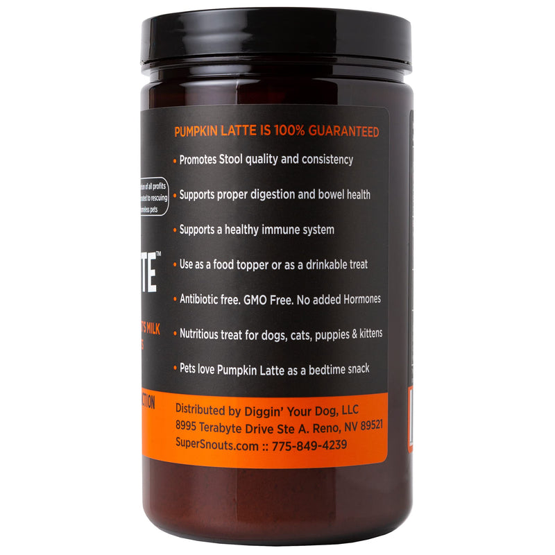 Super Snouts Pumpkin Latte Digestive Supplement for Dogs and Cats, 10 oz - Antibiotic Free, Maintains Healthy Gut, Promotes Stool Consistency - BeesActive Australia