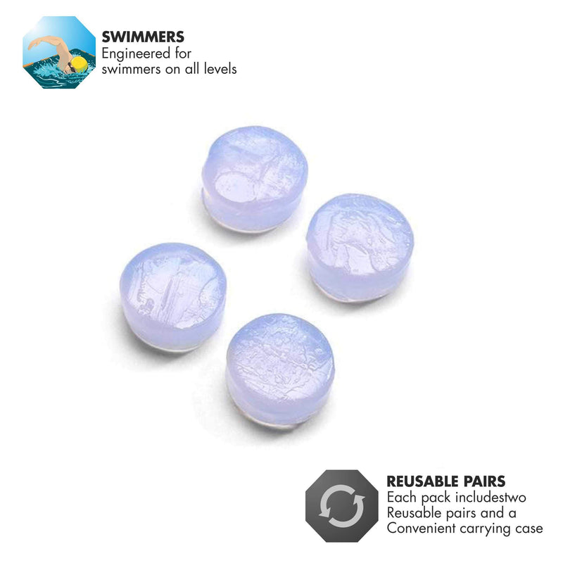 TYR Soft Silicone Ear Plugs, Clear - BeesActive Australia