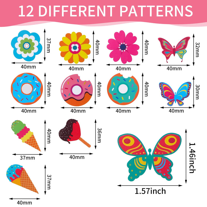 Outus 120 Pieces Water Bottles Stickers Butterfly Flower Waterproof Stickers Self Adhesive Sticker Cute Decorations for Laptop Skateboard Water Bottle Phone Bike Car Luggage Guitar Travel Case - BeesActive Australia