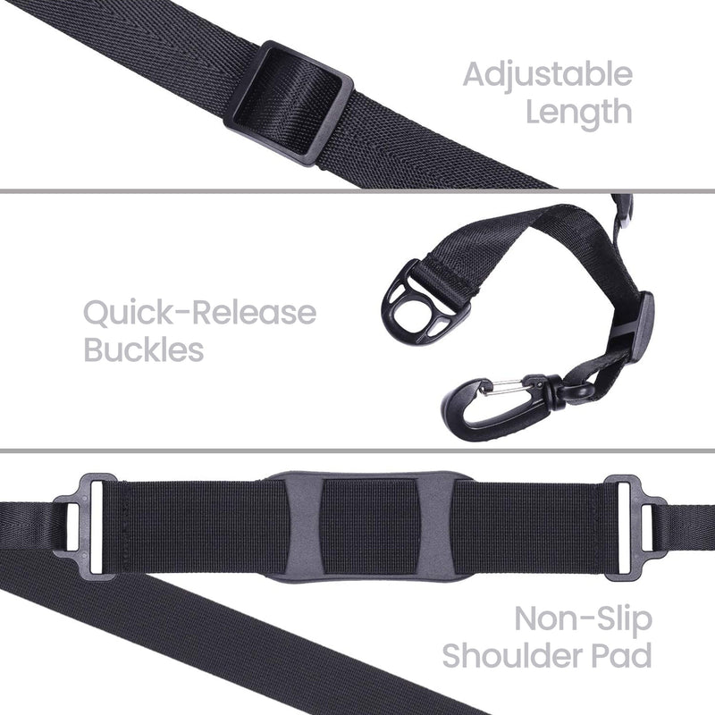 Epessa Kick Scooter Shoulder Strap Compatible for Carrying Beach Chair, Electric Scooter,Kids Bike,Foldable Bikes, Balance Bikes, Yoga Mat with Non-Slip Shoulder Pad,Adjustable - BeesActive Australia