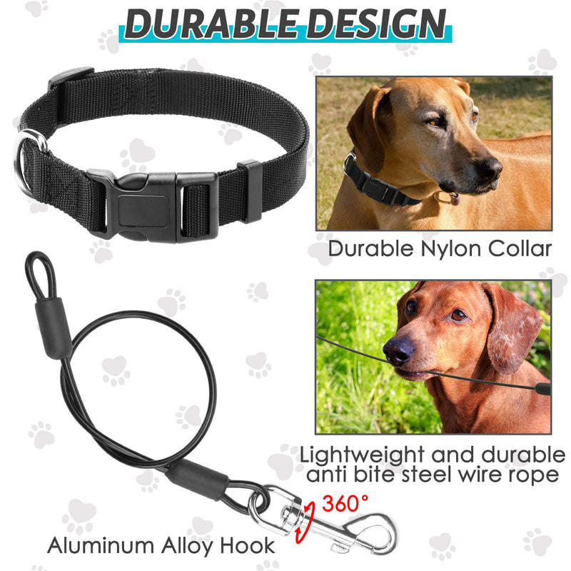 KOOLTAIL Dual Retractable Dog Leash Chew Proof, Reflective Heavy Duty 16Ft Dog Leash with Anti-Slip Handle for Medium Large Dogs, Durable 360° Tangle-Free Walking Pet Leash with 2 Wire Rope Set Up to 110Lbs Blue Reflective Leash - BeesActive Australia