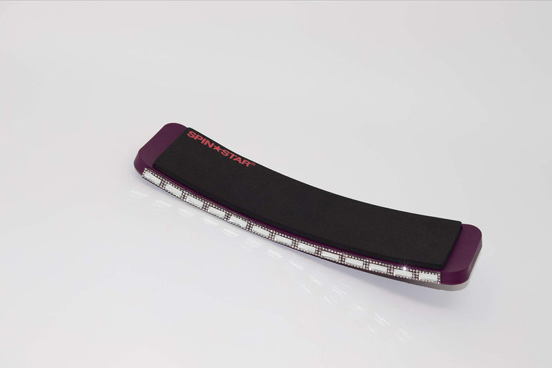[AUSTRALIA] - Turn Board: Bedazzled and Customized Spin Board for Ballet Dancers and Gymnasts to Improve Balance and Pirouette Technique, Unique Rhinestone Design (White Bubble) purple 