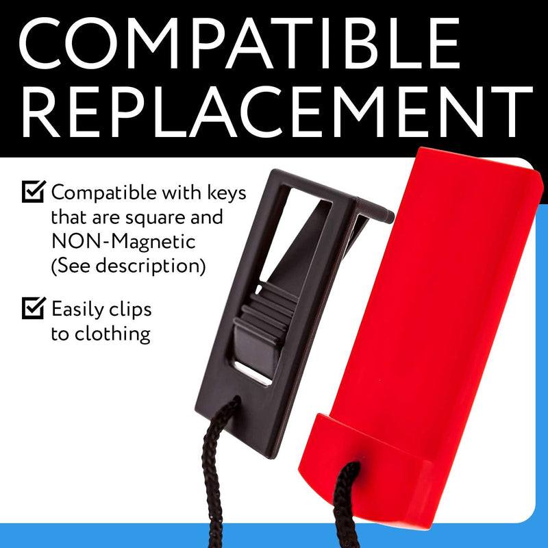 Impresa Replacement Treadmill Safety Key for Weslo, Proform/Pro-Form, Nordictrack, Lifestyler, Horizon, Healthrider, iFit and More Requiring Square, Non – Magnetic Key- Comparable to 119038 and 119039 - BeesActive Australia