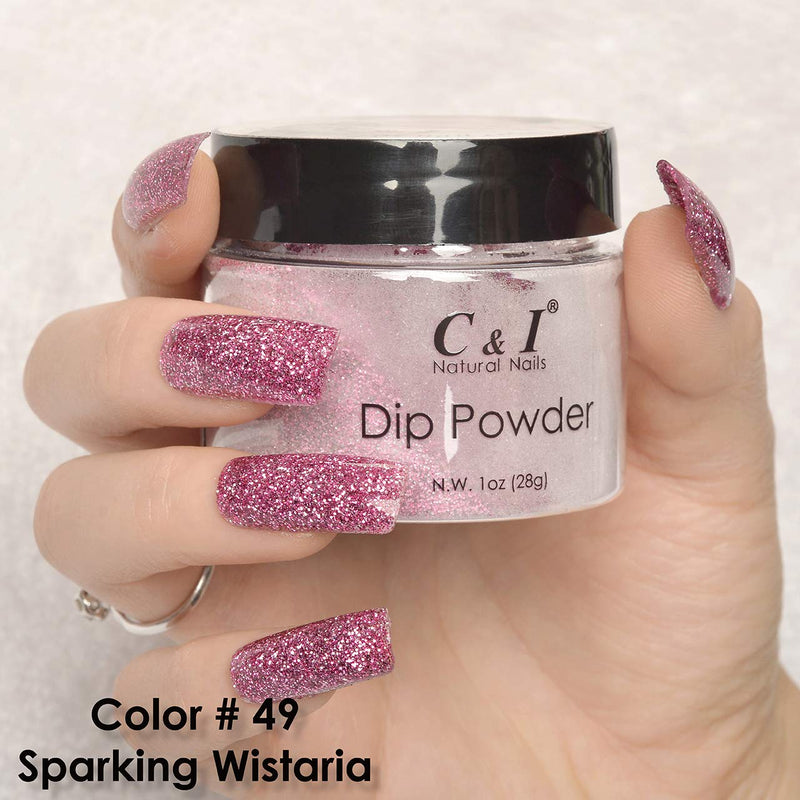C & I Dipping Powder Color No.049 Sparking Wistaria Pearl Shine Color System - BeesActive Australia