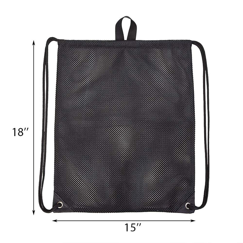 Heavy Duty Mesh Drawstring Bag, Sport Equipment Storage Bag for Beach, Swimming 1 Pack - BeesActive Australia