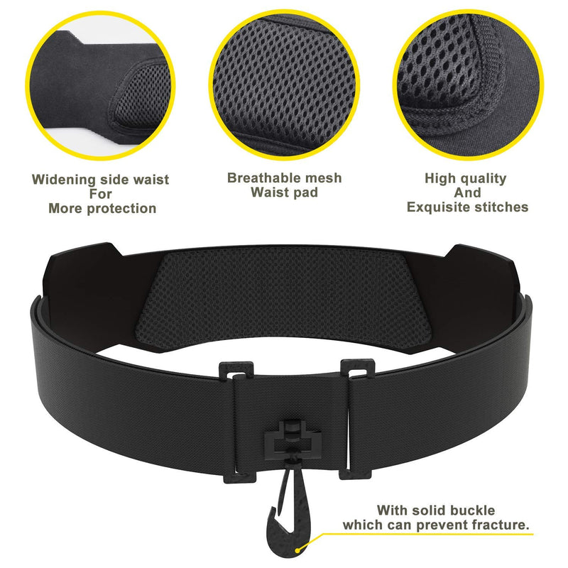 Sportout Hands Free Solo Soccer Trainer, Kick Trainer, Soccer Training Aid Widened Side Waist Protection, Two-Way Adjustment of Belt Length, Fit for Balls Size 3 4 5, Kids and Adults Yellow - BeesActive Australia