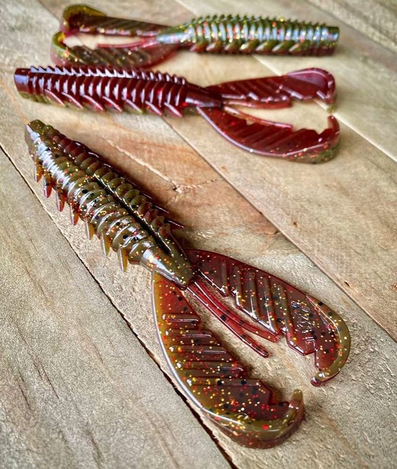 X Zone 4.25" Adrenaline Craw | Crawfish Lures for Bass, Trout, and More, Classic Aggressive Crayfish Lure Designed by Tournament Winner Brandon Palaniuk (6 Pack) 309 4.25" - BeesActive Australia