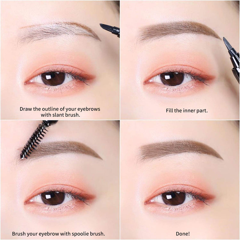 PASSIONCAT Ink The Natural Eyebrow No.2 Natural Brown - Eyebrow Definer Tint Super Soft Brow Pen - BeesActive Australia