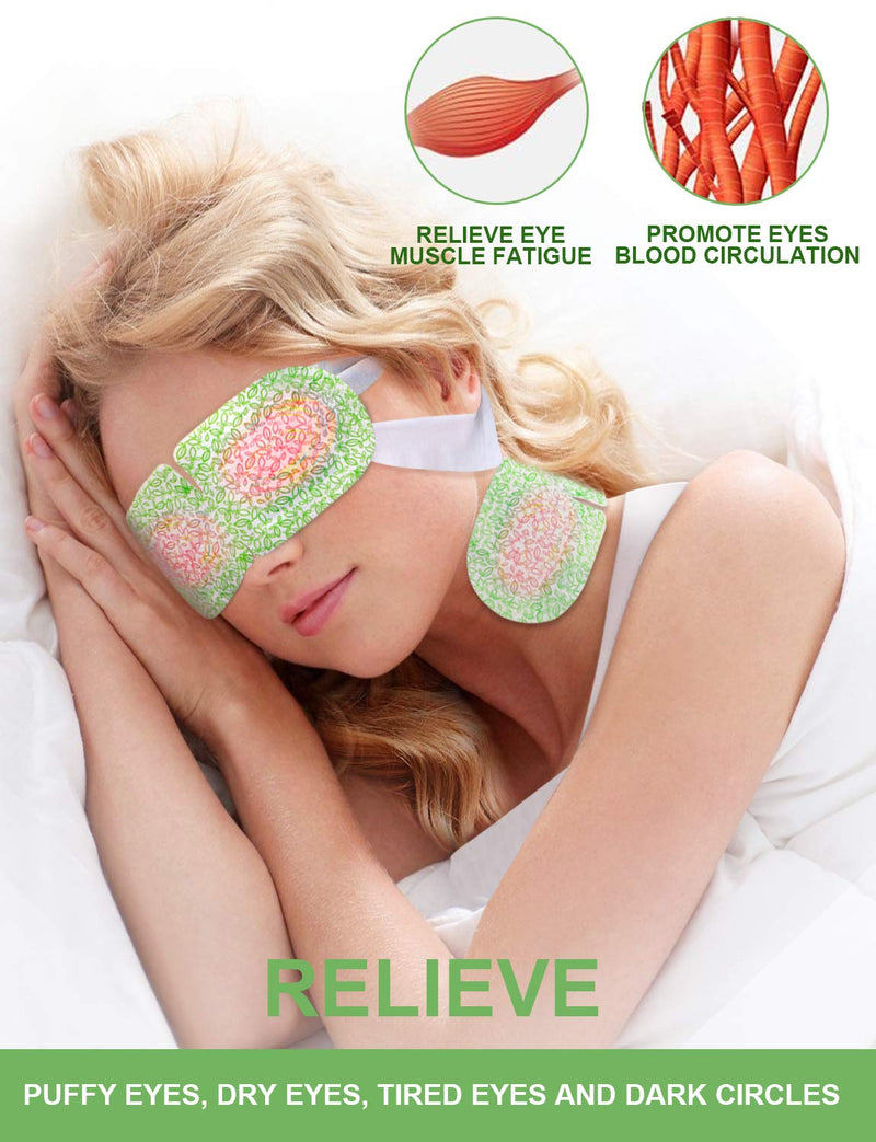 16 Packs Eye Masks for Dark Circles and Puffiness Disposable Soothing Headache Relief Dry Eyes, Stress Relief Relief Eye Fatigue Steam Eye Masks (Unscented) Unscented - BeesActive Australia