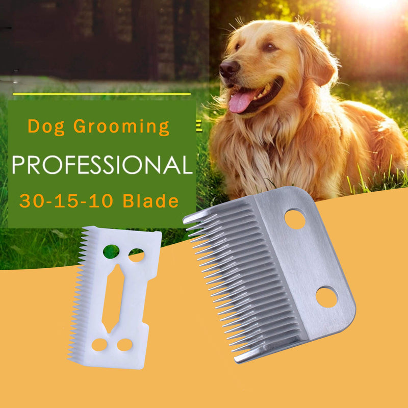 Replacement Clipper Blade Compatible with W-AHL #30-15-10 Pro Ion, Iron Horse, Show Pro Plus, U-Clip, and Deluxe U-Clip，Professional Pet Animal Dog Standard Adjustable Blade Set - BeesActive Australia