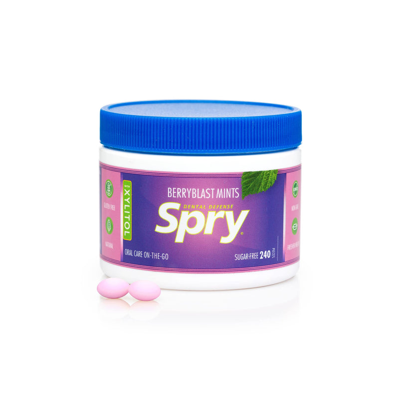 Spry Xylitol Mints, Natural Berry Blast, 240ct - BeesActive Australia