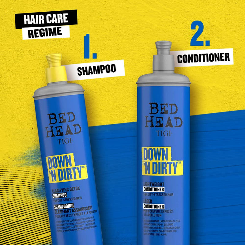 Bed Head by TIGI Down N' Dirty Clarifying Detox Conditioner to Remove Build-Up for All Hair Types 600ml - BeesActive Australia