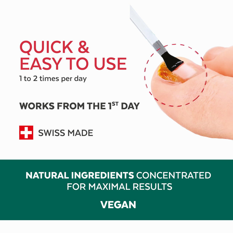 PODERM – 2 in 1 TOENAIL INTEGRAL RENEWAL – Restores Appearance of Discolored/Damaged Nails – Toe and Fingernail Repair – 100% Natural Ingredients and Vegan – Quick & Easy – Swiss Made - BeesActive Australia