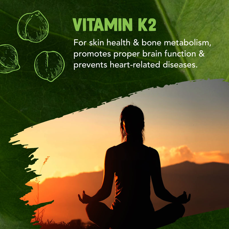 Vegan Vitamin D3 4000iu and Vitamin K2 MK7 100�g High Strength Completely Plant Based 60 Days Supply Vitamin D Vegan Tablets Gluten, GMO & Lanolin Free - BeesActive Australia