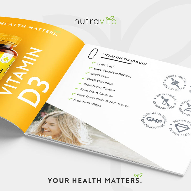 Vitamin D 1000 IU (25?g) � 365 VIT D Softgel Capsules Full Year Supply � for Maintenance of Healthy Immune System, Muscles, Bones & Teeth � Vitamin D3 Cholecalciferol � Made in The UK by Nutravita Non-Vegan - BeesActive Australia