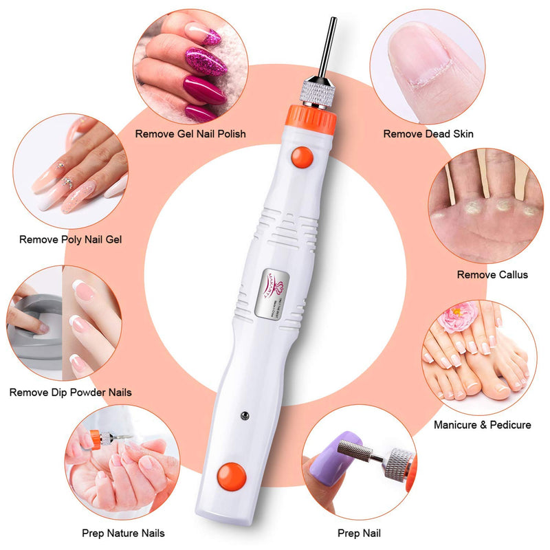 Makartt Nail Drill Rechargeable Cordless Nail Drill Machine 18000 RPM Portable Handpiece File Drill Bits Manicure Pedicure Removing Nail Extension Gel Polish Acrylic Nails Gel Nails Dip Powder - BeesActive Australia