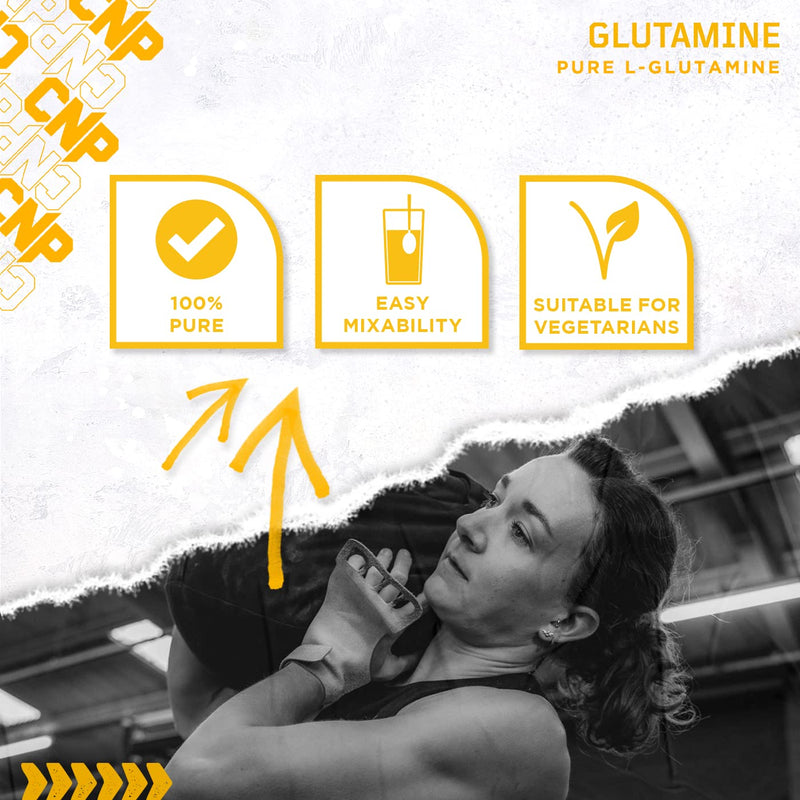 CNP Professional Glutamine, 100% Pure L-Glutamine Powder, 250g Pouch - BeesActive Australia
