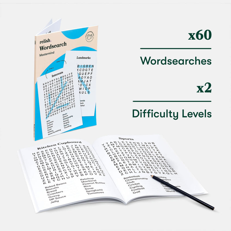 Relish - Large Print Word Search, Alzheimer’s & Dementia Activities & Games, Products & Gifts for Seniors and Elderly - BeesActive Australia
