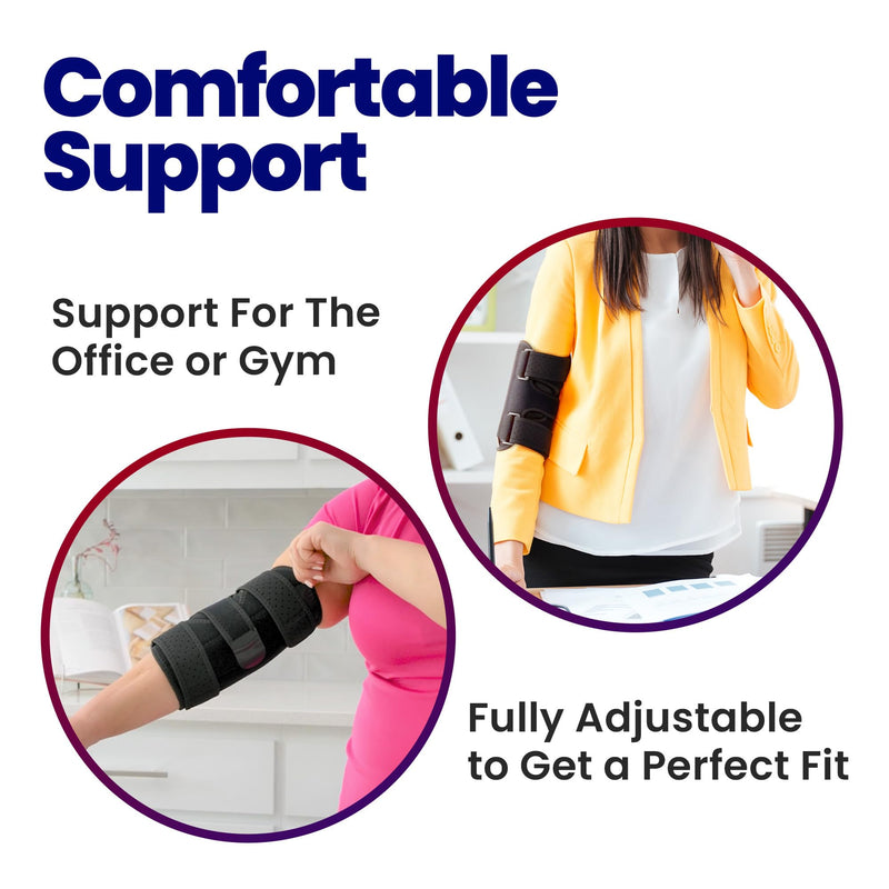 Elbow Splint Tendonitis Elbow Brace – Cubital Tunnel Brace for Sleeping - Tennis Elbow Support with Arm Compression Sleeve Elbow Immobilizer for Ulnar Nerve Brace Elbow Pain Relief Fits Men Women Fits Most - BeesActive Australia